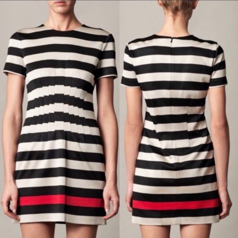 Diane von Furstenberg Yazmine Striped Pleated Shift Dress size 4 - Picture 13 of 13